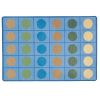 Calming Colors Open Seating Classroom Rug - 7'6" x 12'