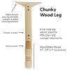48" x 48" Clover Activity Table with Adjustable Chunky Wood Legs - Maple Grain/Natural Wood