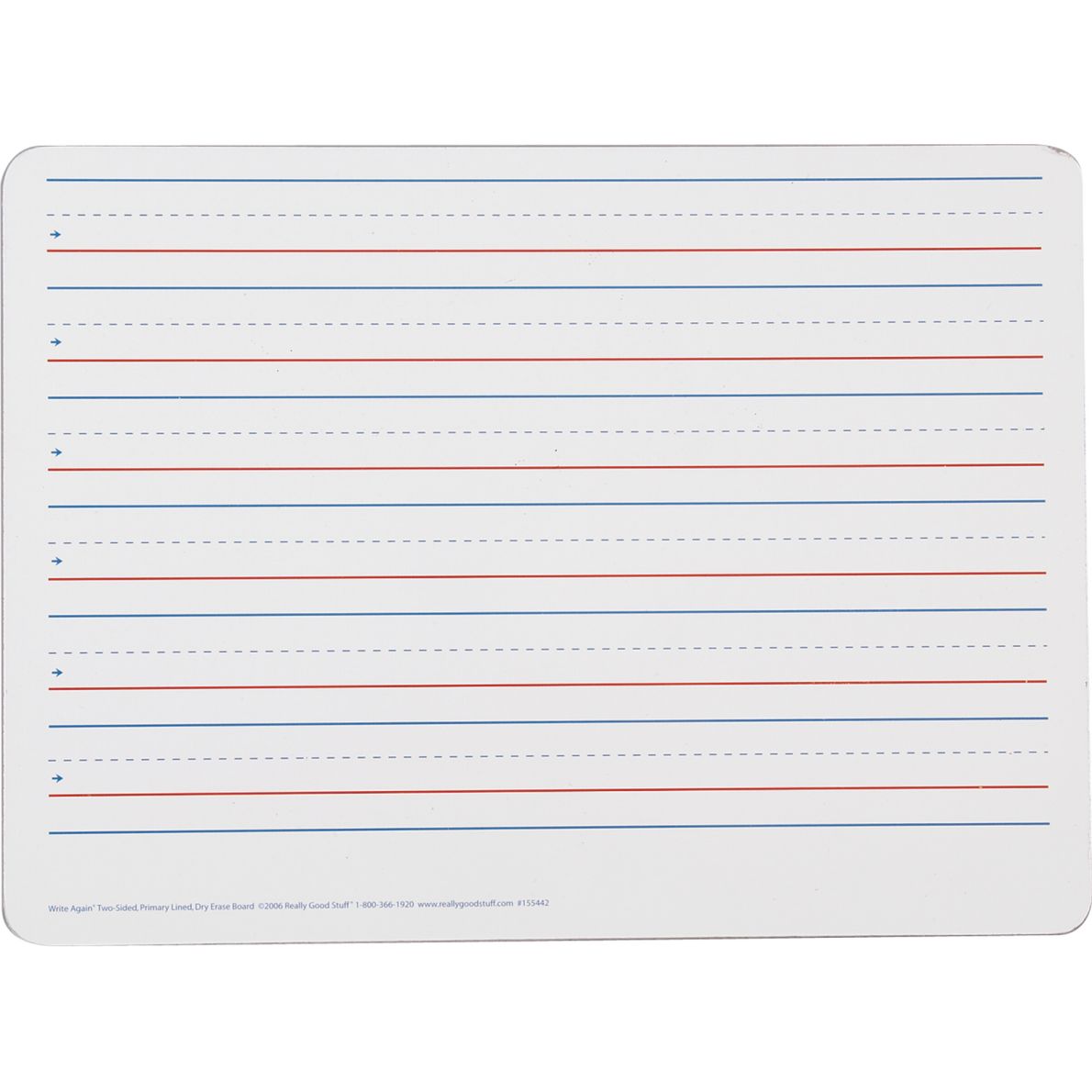 Two-Sided Primary Lined Dry Erase Boards - Non-Magnetic - 6 boards product image 5