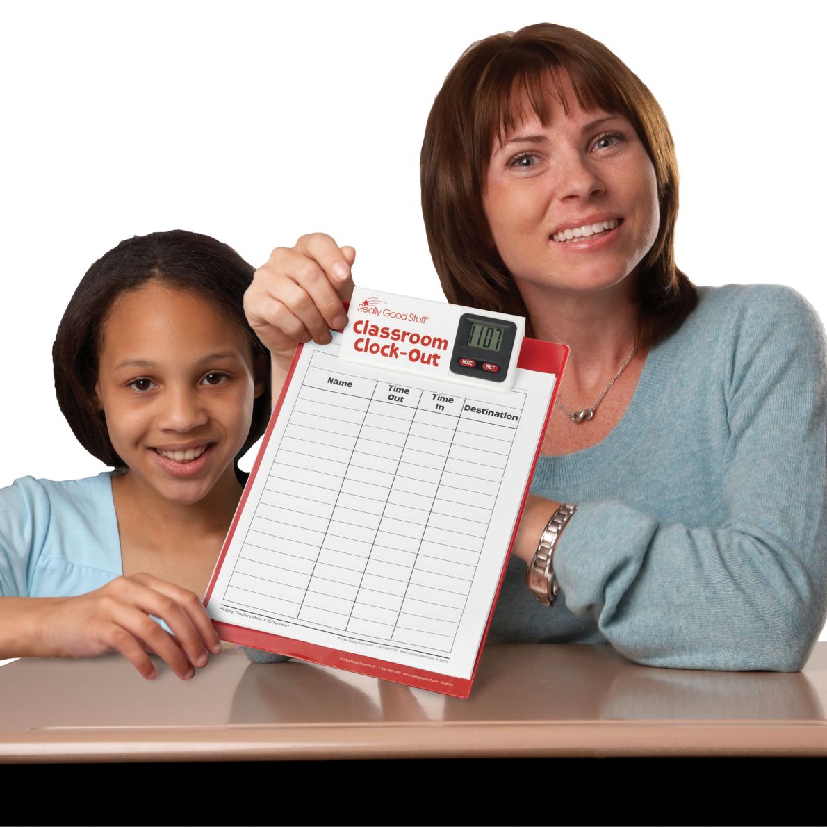 Classroom Clock Out Clipboard 1 set.