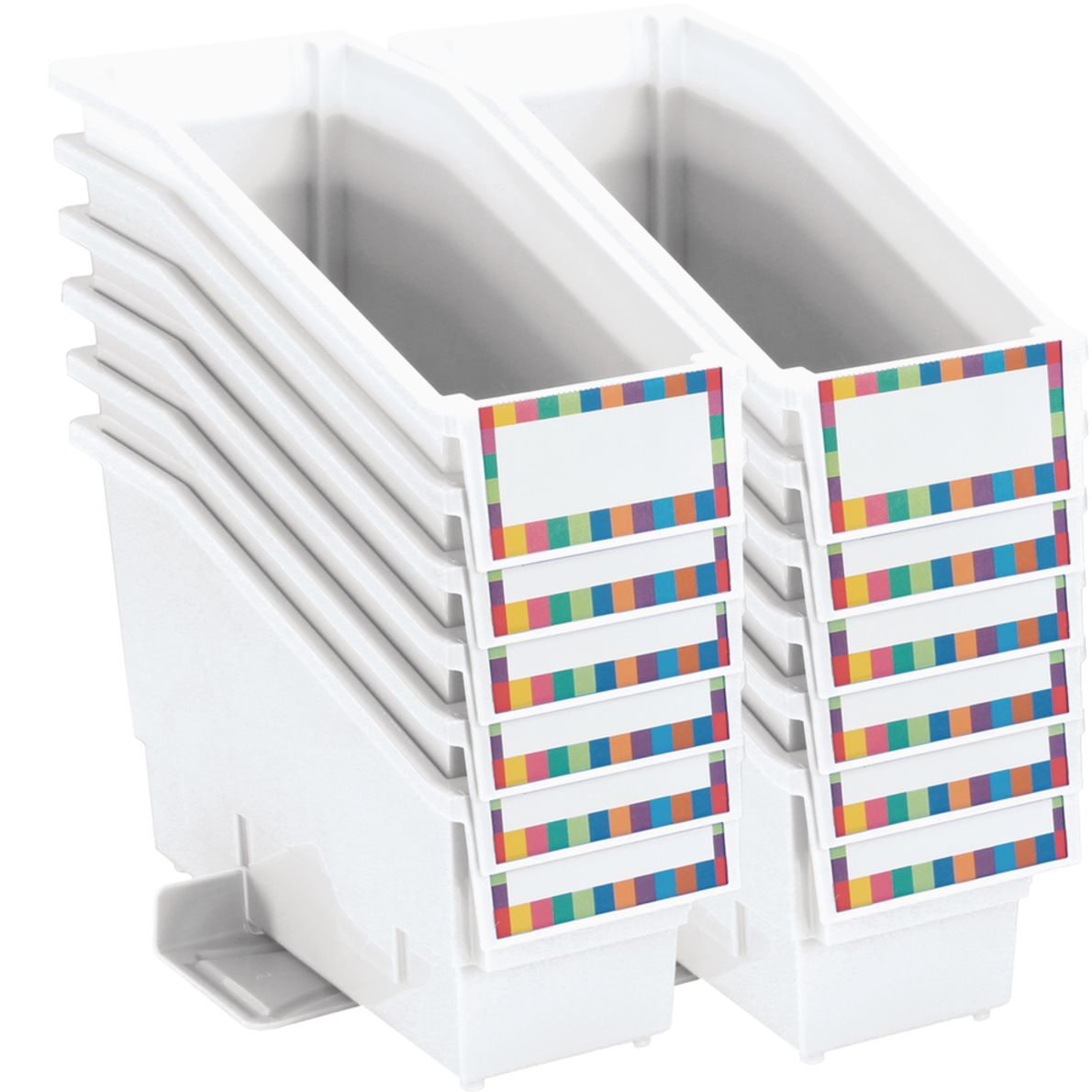 Durable Book And Binder Holder With Stabilizer Wing and Label Holder