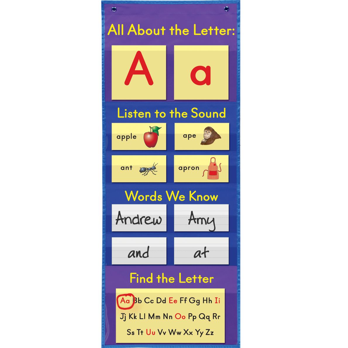 Amazon All About Letters Pocket Chart Home Kitchen 438