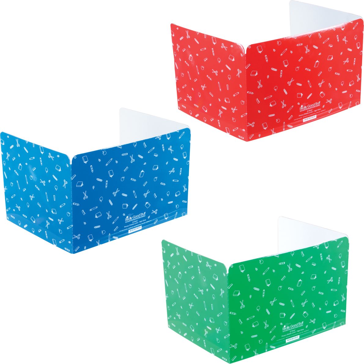 Standard Privacy Shields Set of 12 3 Group Colors Glossy