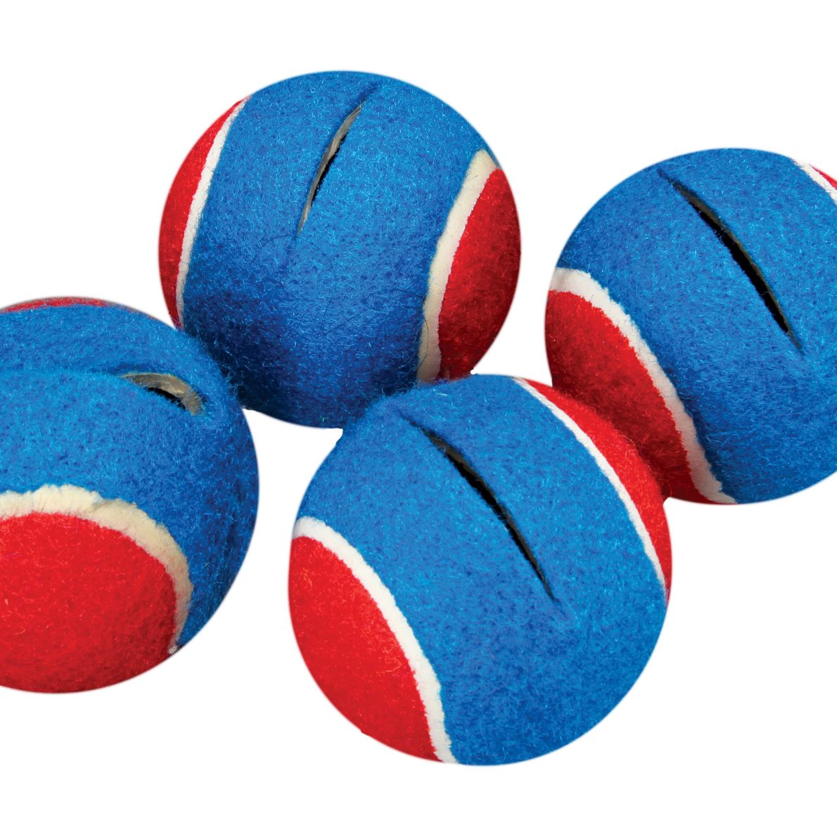 Quiet Chair StayPut Foot Covers Set Of 24 Red/Blue