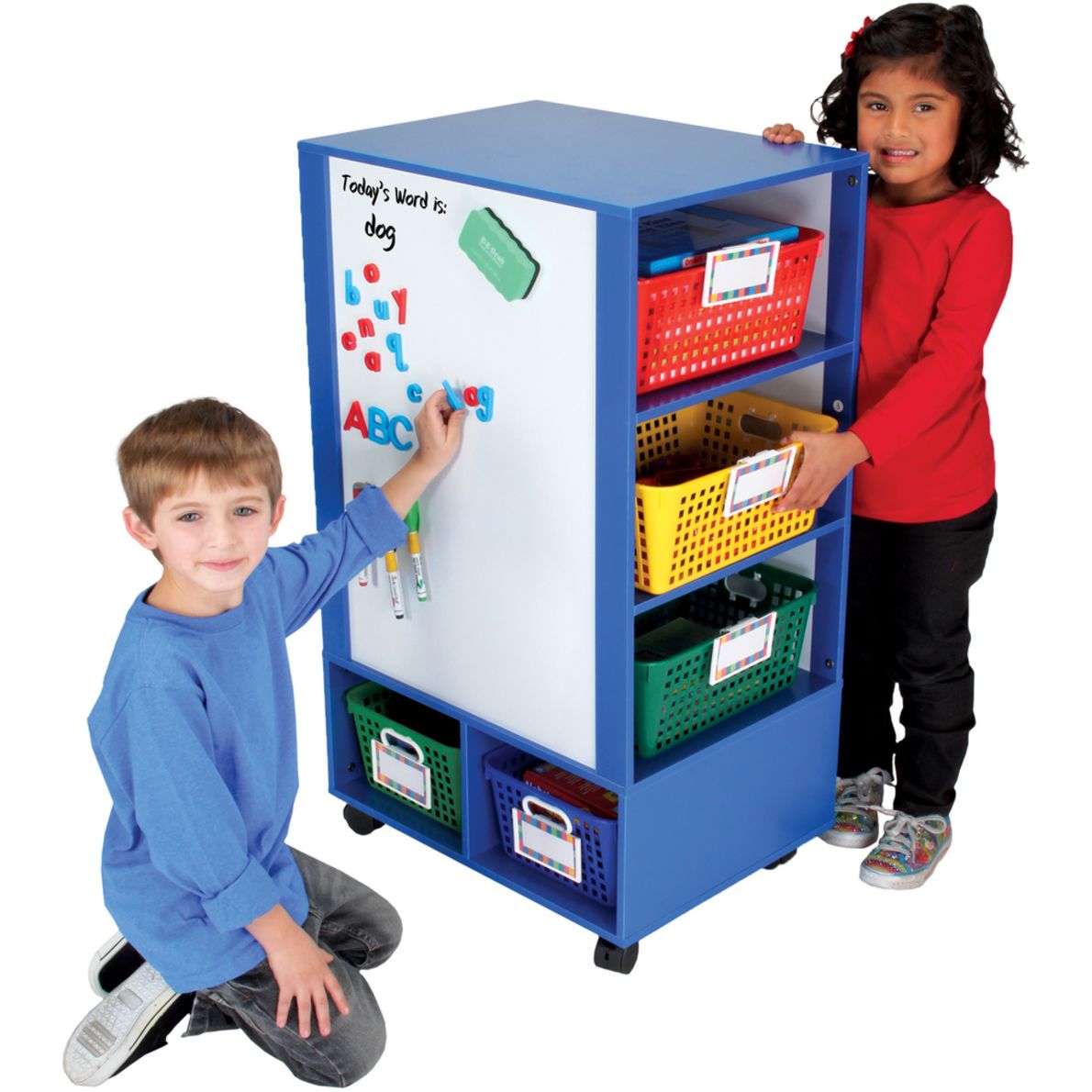 Really Good Active Learning Center™ Blue With Primary Baskets And