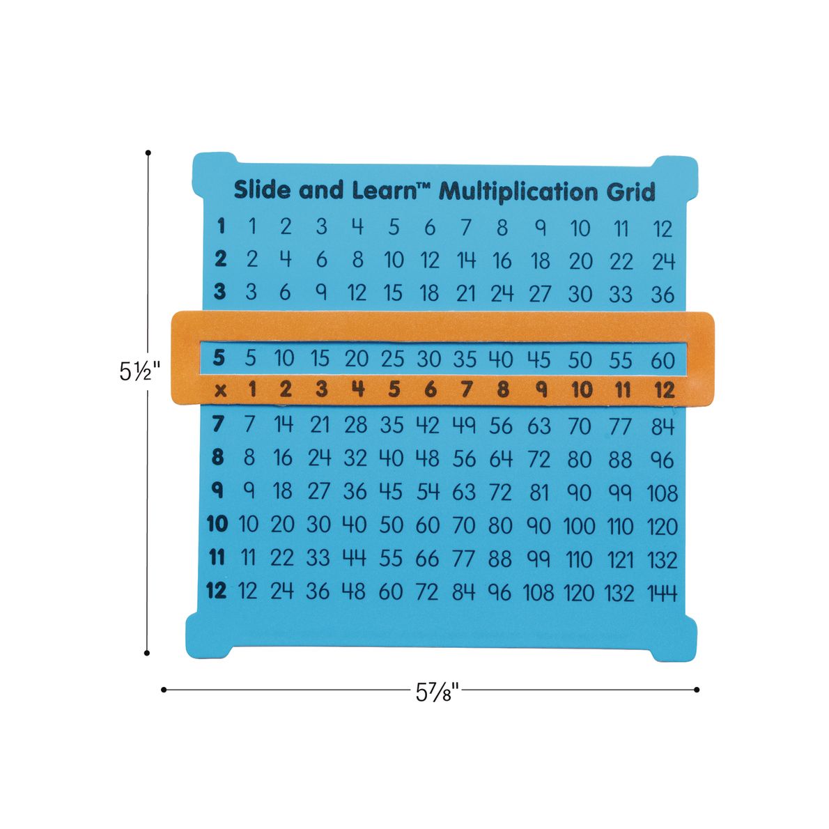 Really Good Stuff® Slide and Learn Multiplication Grids - Set of 12