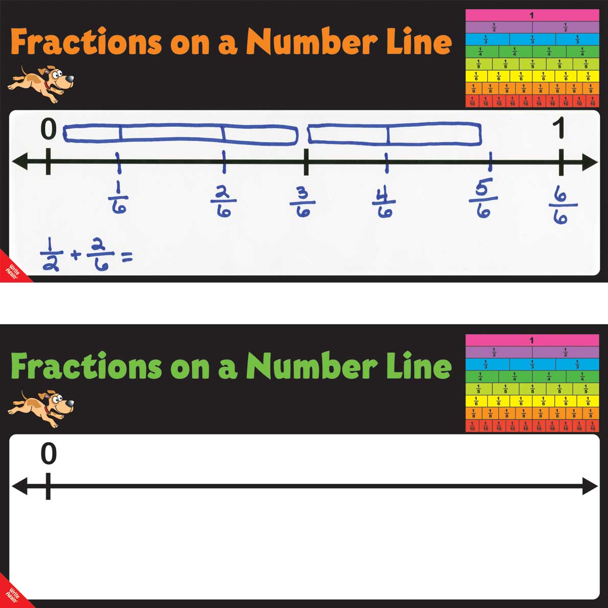 Fractions On A Number Line Kit