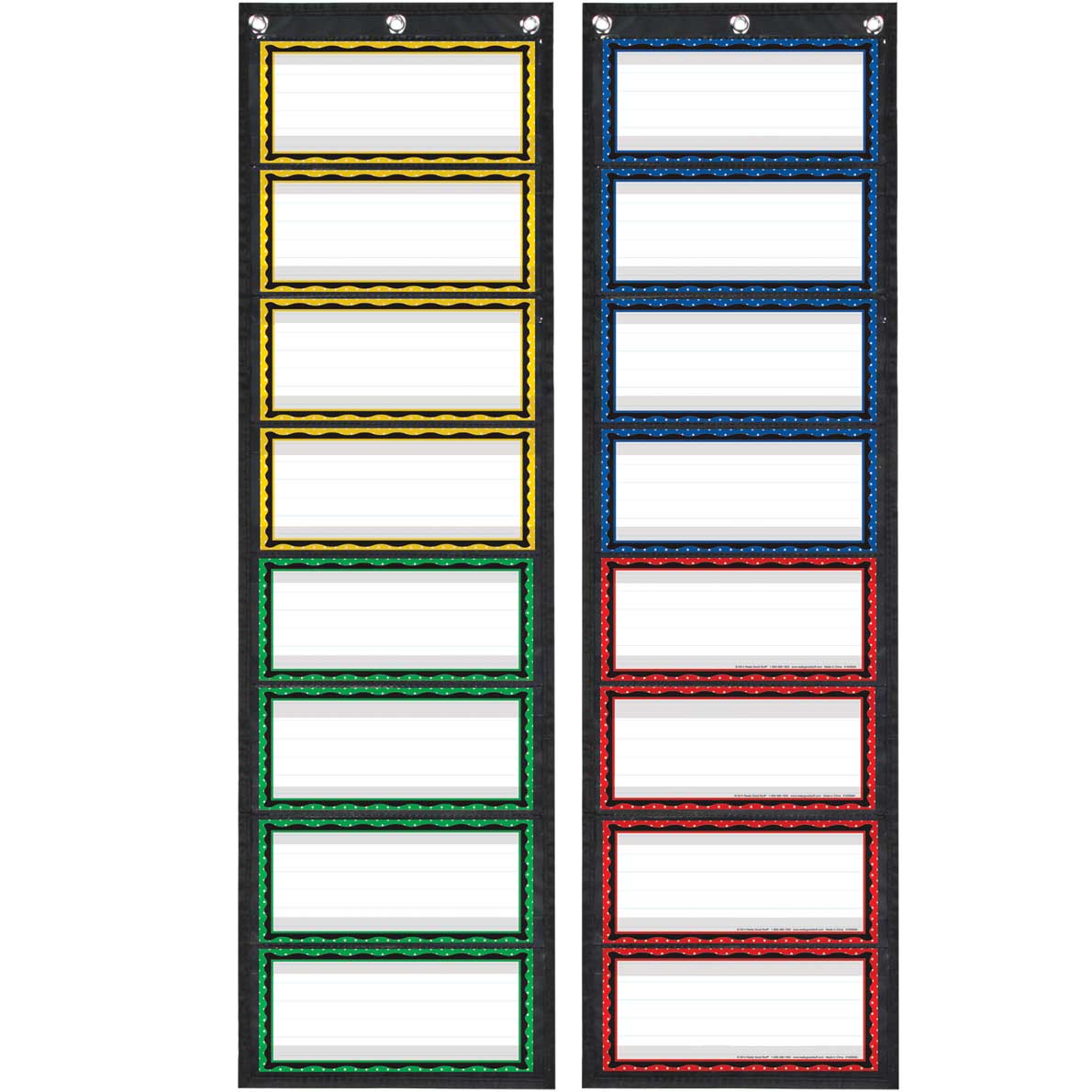 Programmable Grouping EZTuck Pocket Charts™ 2 pocket charts, 24 cards