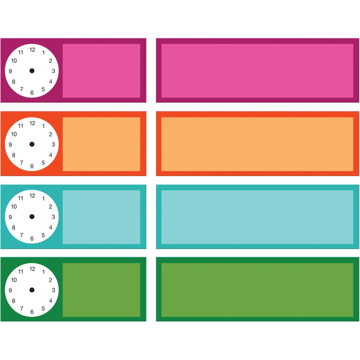 Classroom Scheduling Pocket Chart™ Black