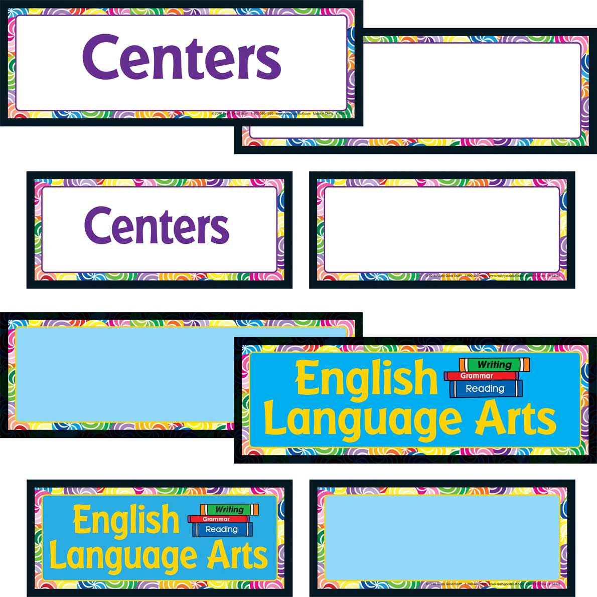 Centers EZTuck Clip 'N' Track Pocket Chart™ With Center Labels 1