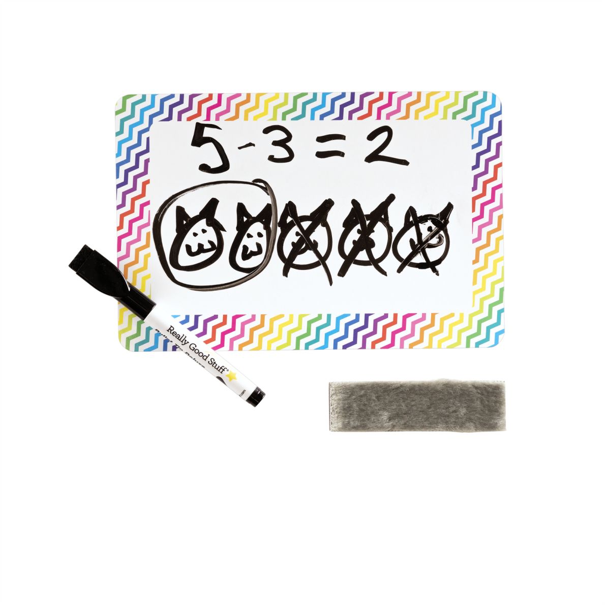 Dry Erase Mats Chevron 6 Colors