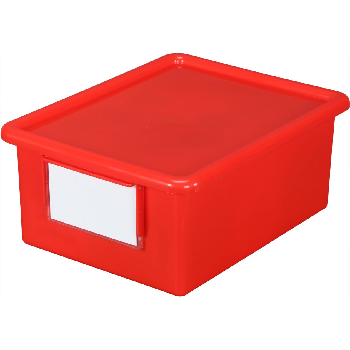 Large EasyLabel Bins With Lids, 6Pack