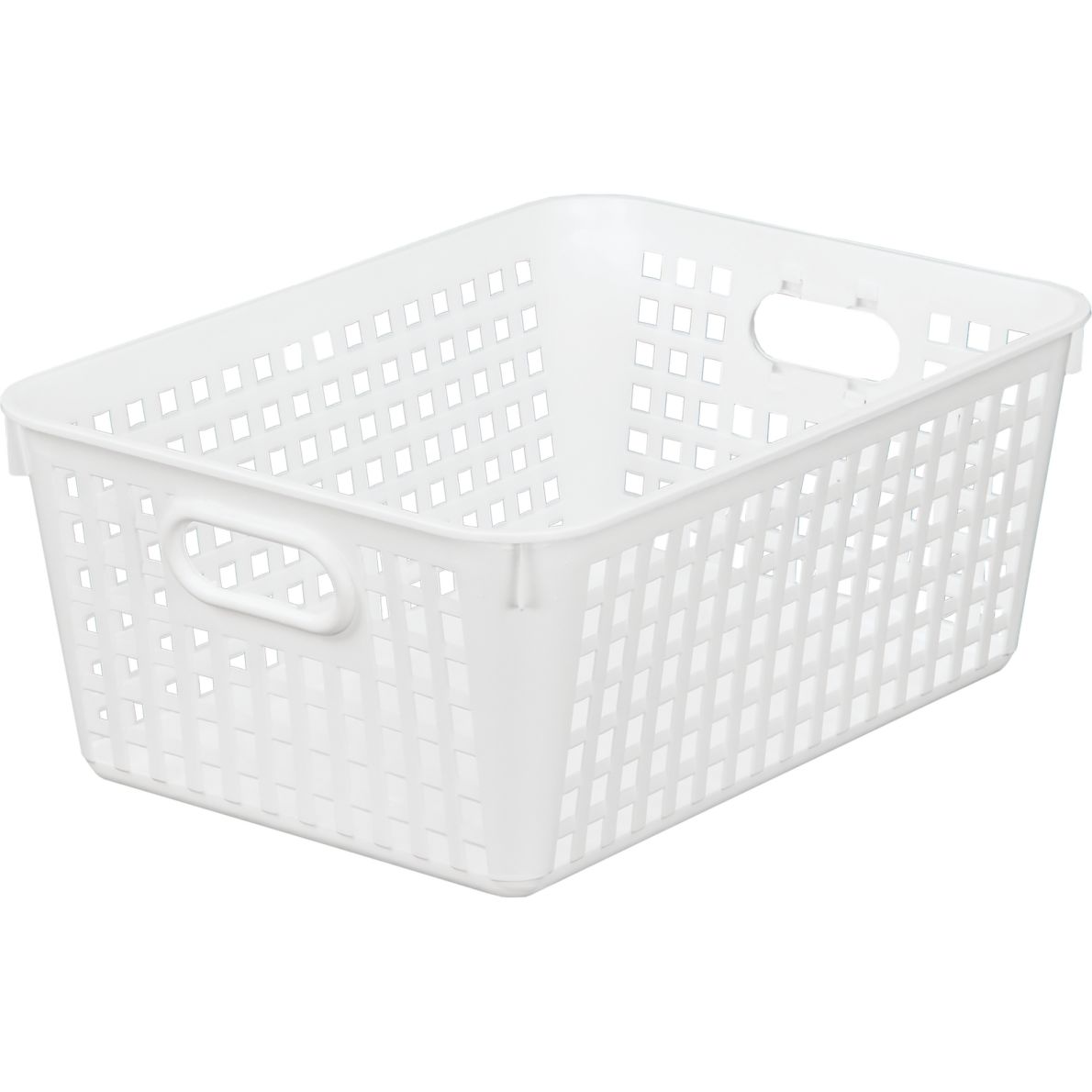 Large Plastic Desktop Storage Baskets, 13¼" by 10" by 5½" Single Basket