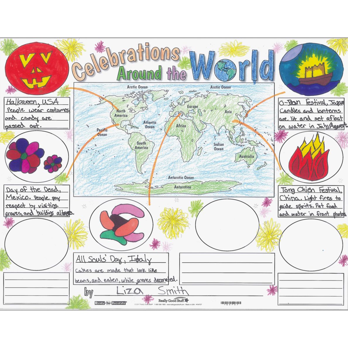 ReadyToDecorate® Celebrations Around The World Posters 24 posters