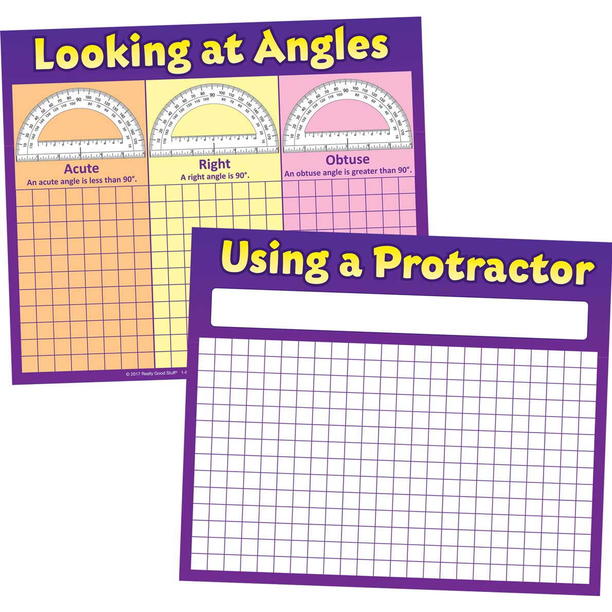 How To Read A Protractor Poster And Write Again® Mats
