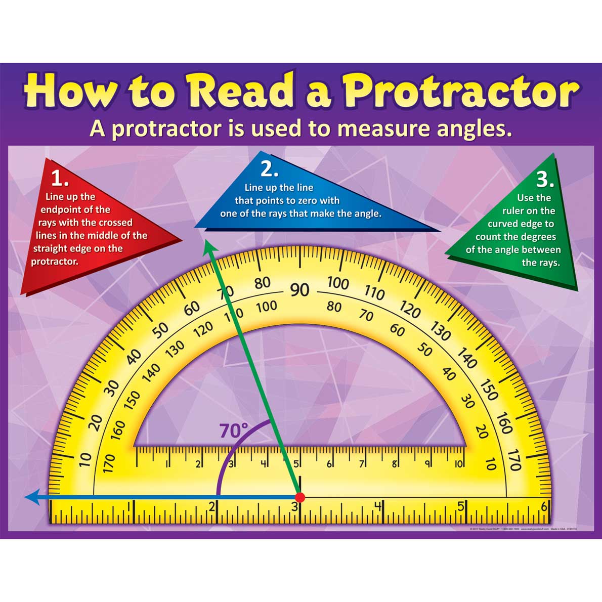 How To Read A Protractor Poster And Write Again Mats
