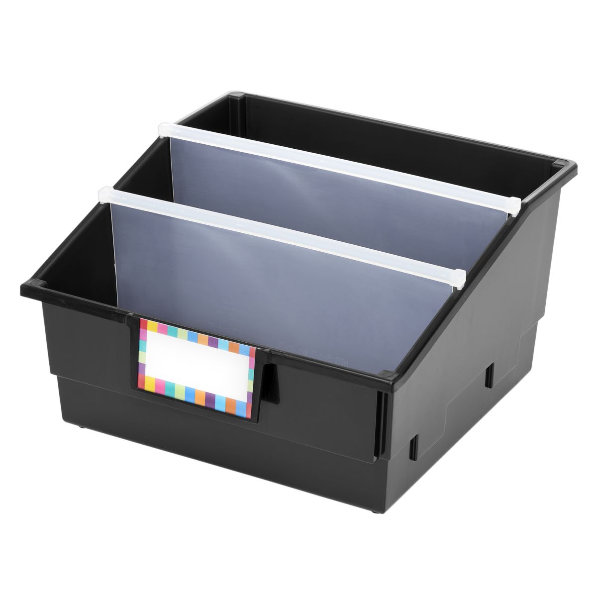 4Pack SingleColor Picture Book Classroom Library Bins™ With Dividers