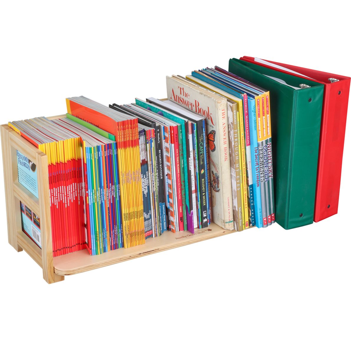 Folding Book Rack Oak