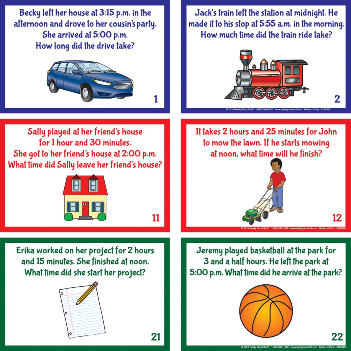 Elapsed Time Practice Kit