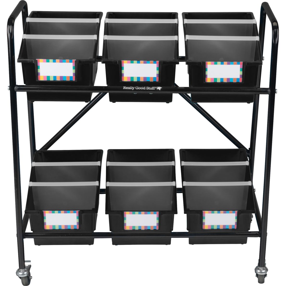 MidSize Mobile Storage Rack With Chapter Book Bins™ 1 rack, 6 bins