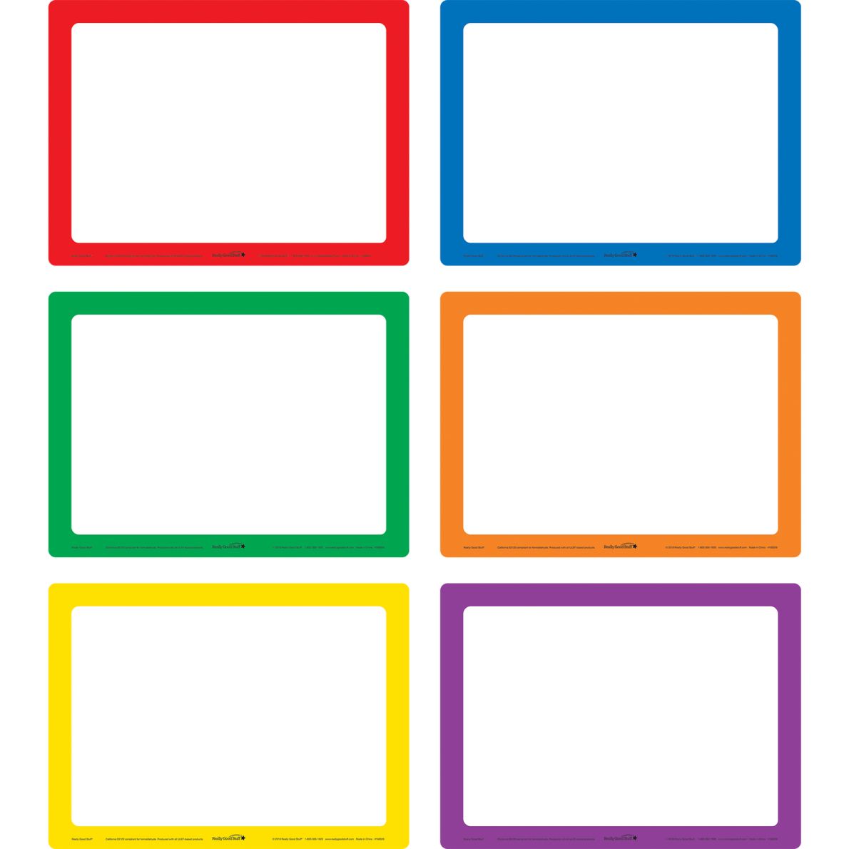 Dry Erase Boards – Set Of 6 – 6 Colors product image 5