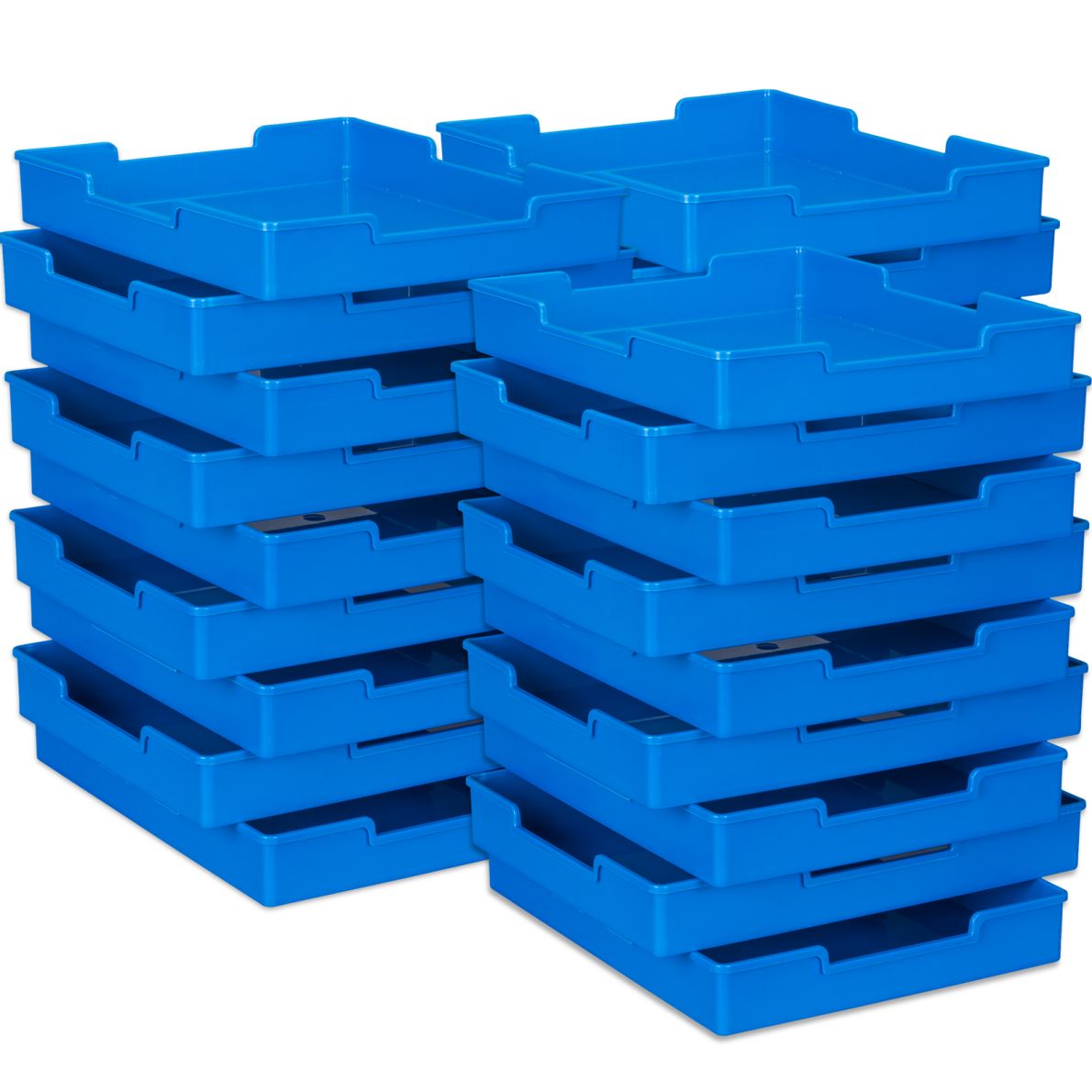 Plastic Trays SingleColor Set Of 27