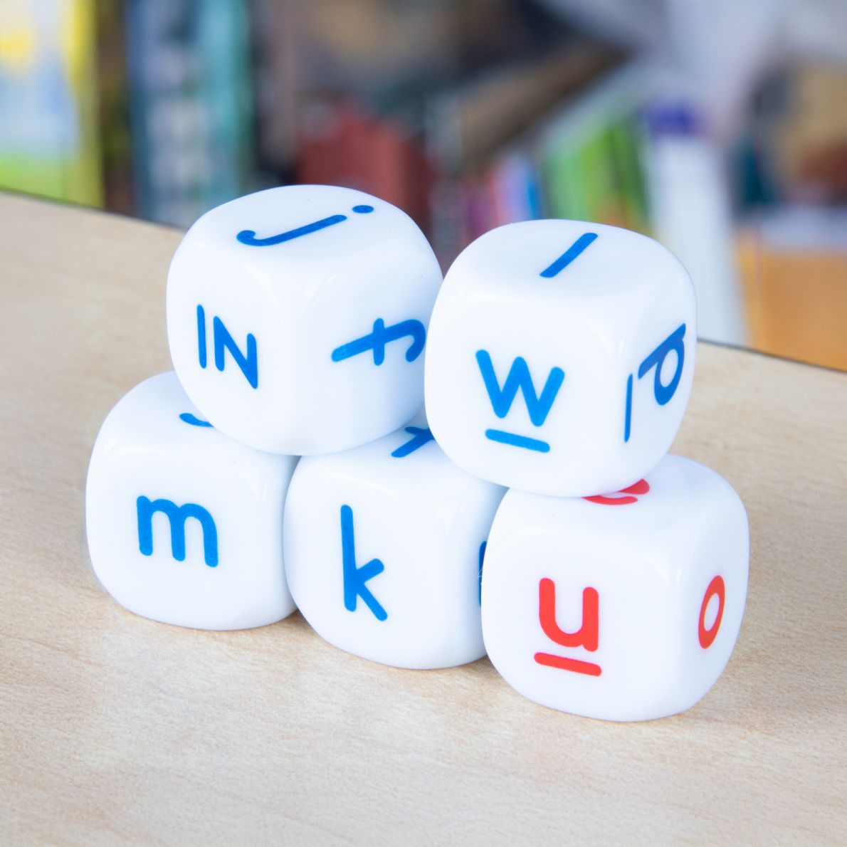 Lowercase Letter Dice 5 dice