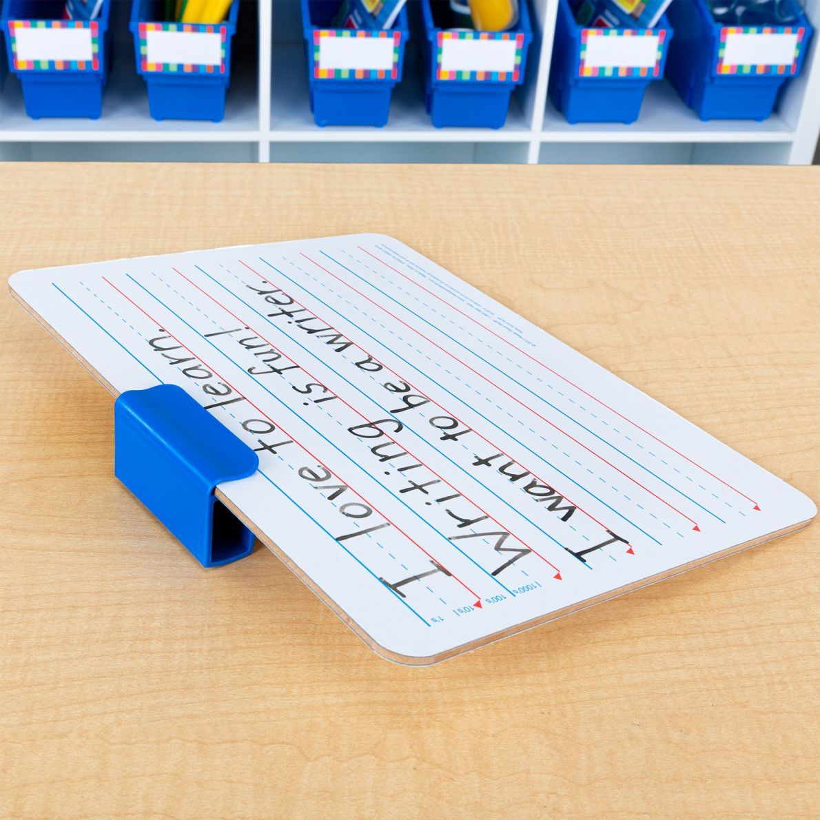 Really Good Stuff Slant & Stand Whiteboard Kit - 6 Double-Sided Boards With Adjustable Stands