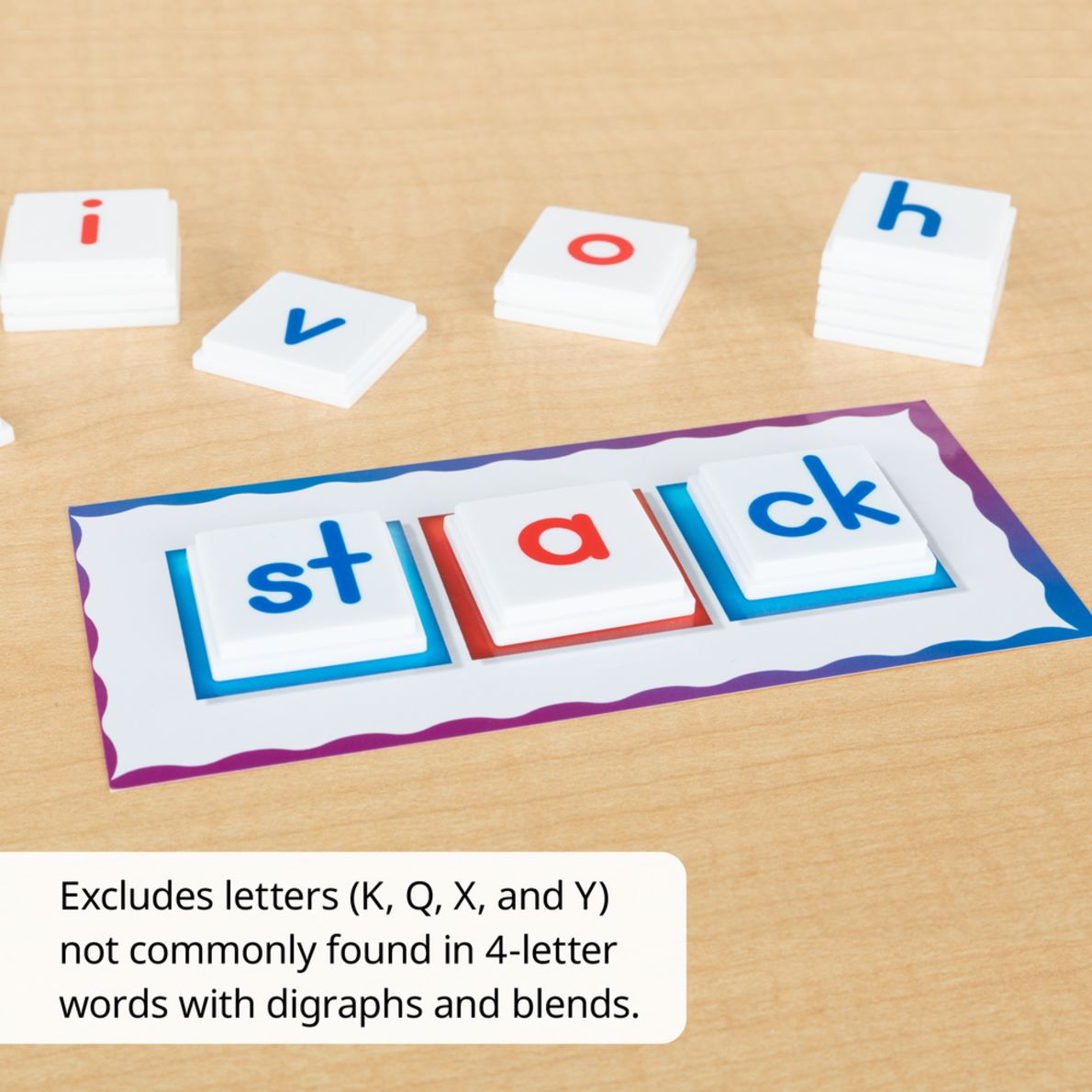 Really Good Stuff® Digraphs Stacking Tiles Game 1 Game