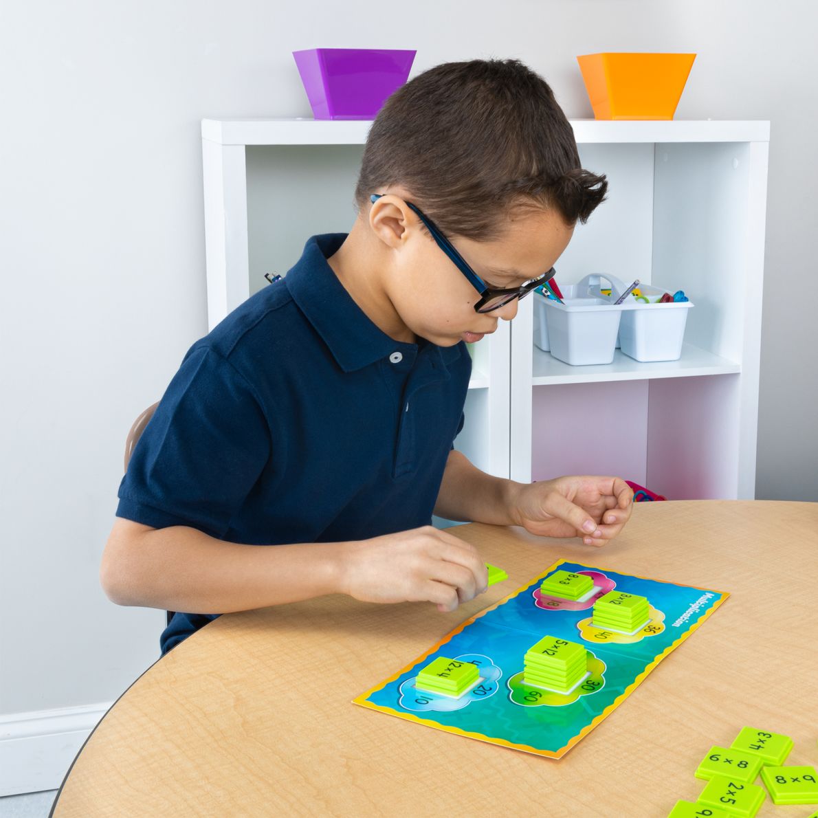 Multiplication And Division Basic Facts Stacking Tiles Game