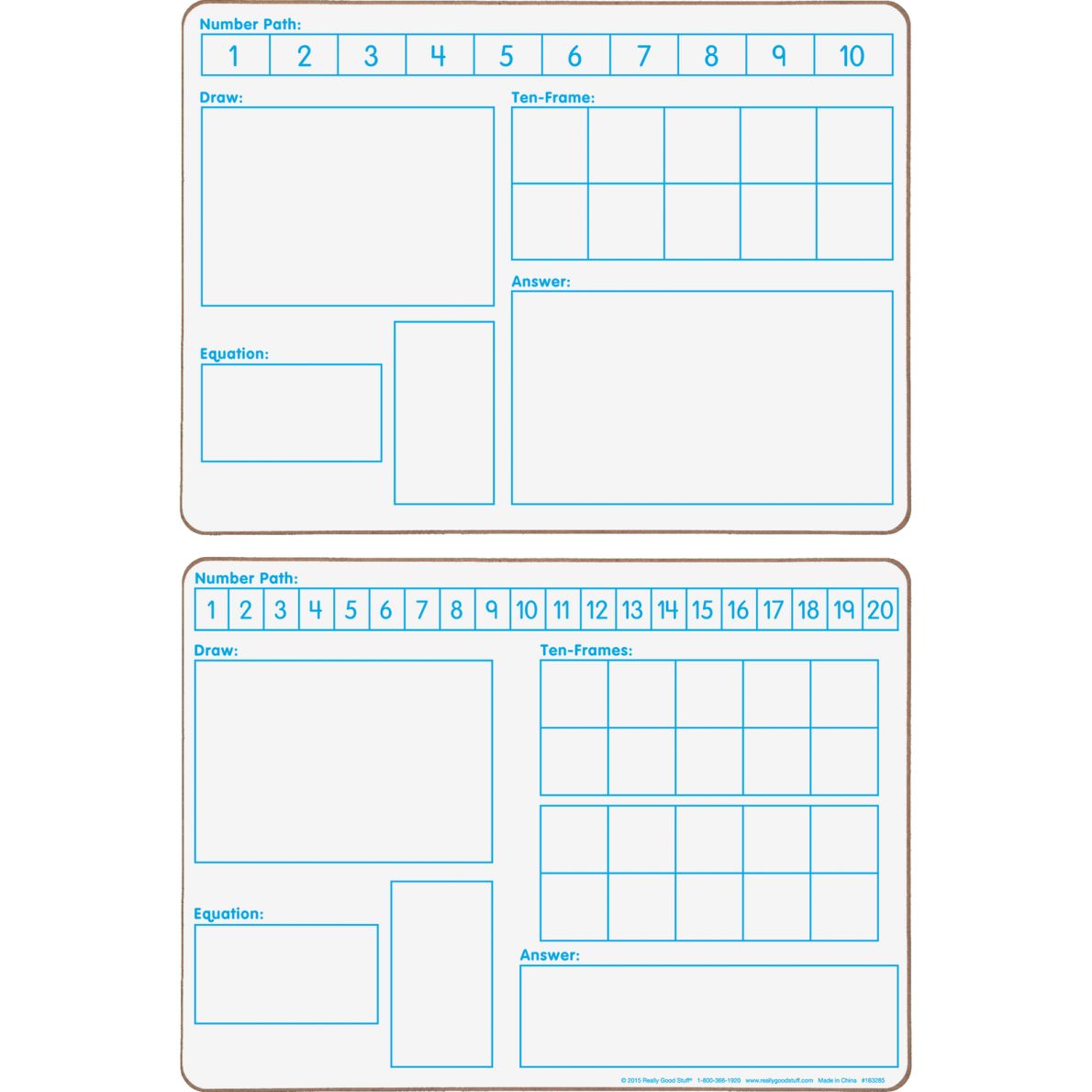 Math Small Group Dry Erase Board Kit Primary 1 multiitem kit