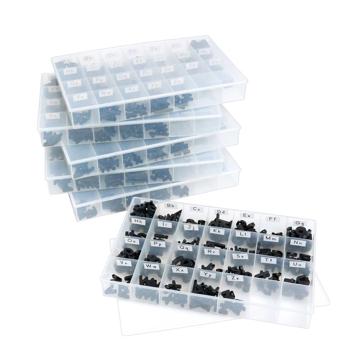 Really Good Stuff® EZread™ Black Plastic Magnetic Lowercase Letters - 6 ...