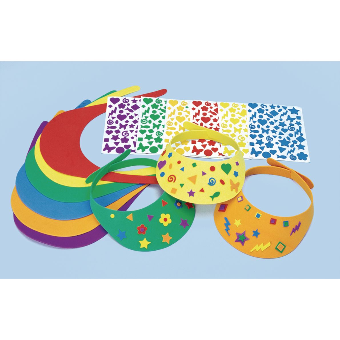 Colorations® Fun Foam Visors Craft Kit, Set of 12