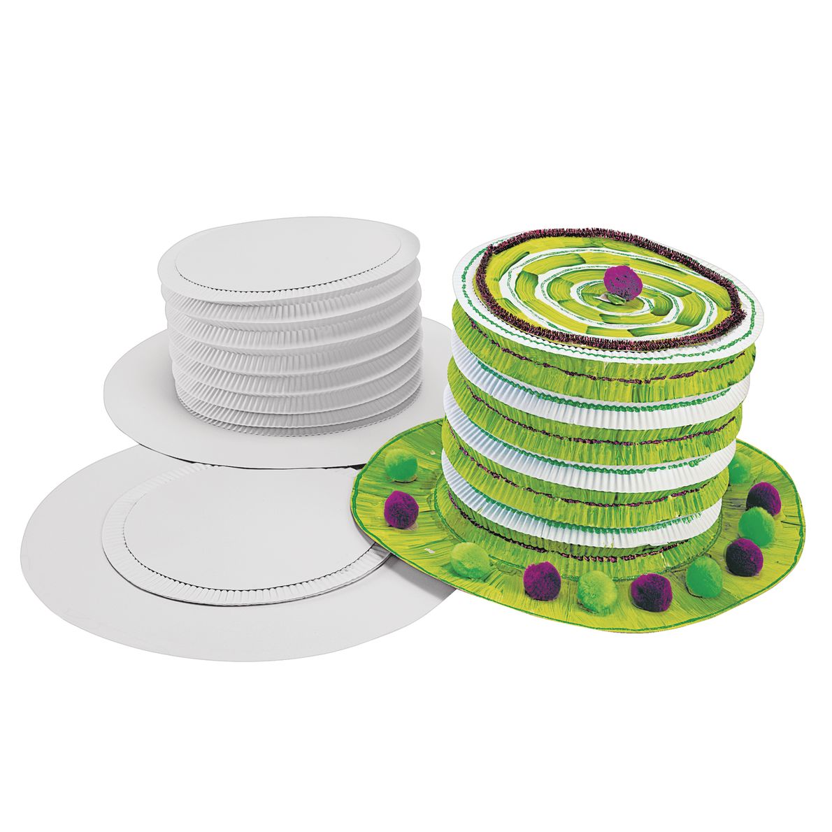 Colorations® White Paper Top Hats Set of 12