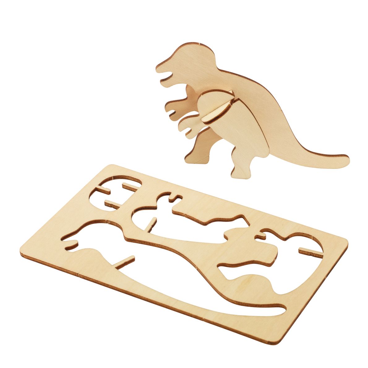 Colorations® Decorate Your Own 3D Wooden Dinosaur Puzzles 3 Sets