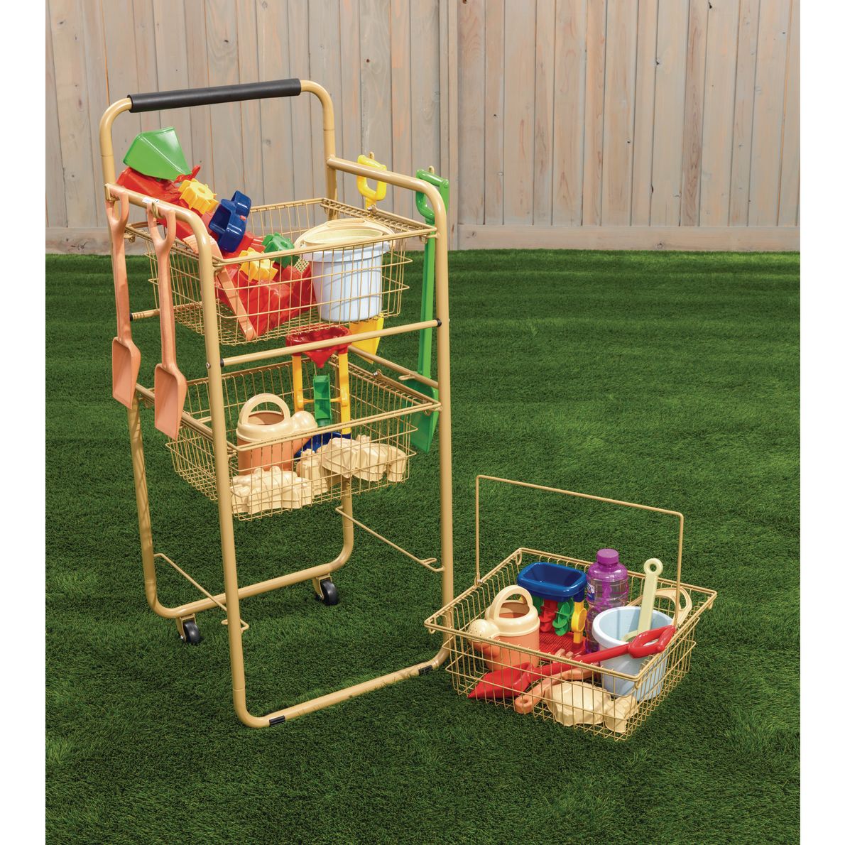 Excellerations® Outdoor Storage Cart with Removable Baskets