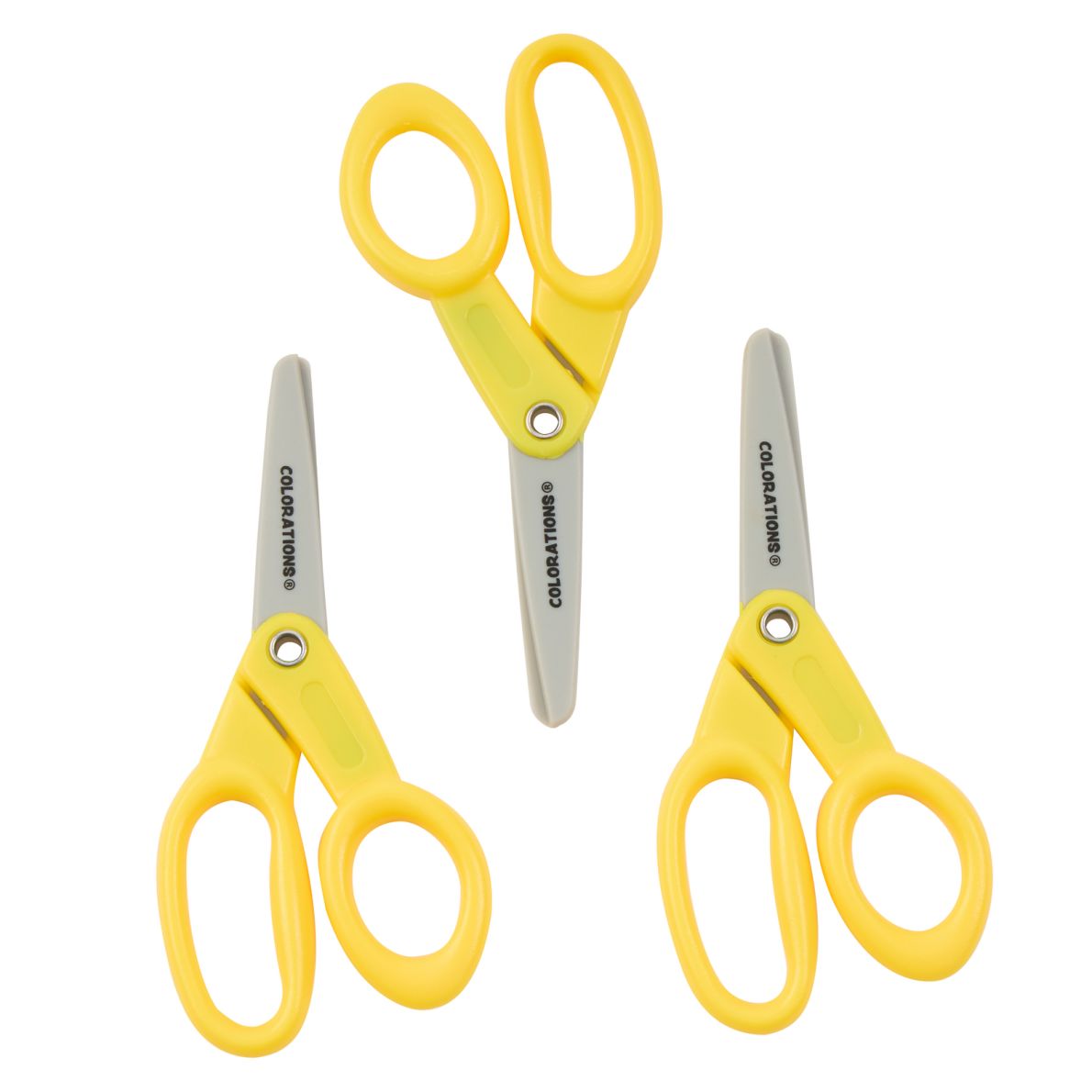 Colorations Scissors Colorations® 24 Blunt Tip Scissors Value Pack, Plastic Blades