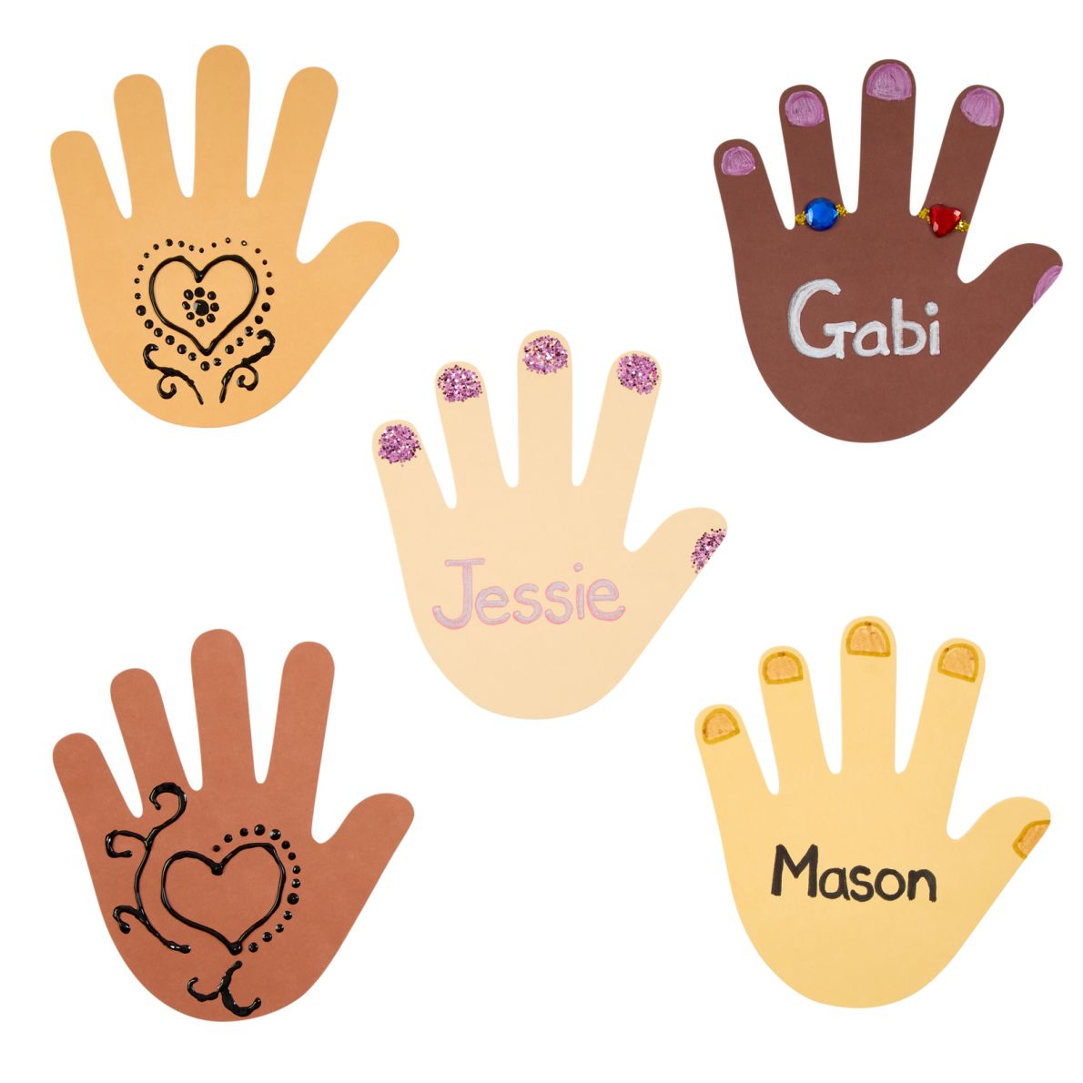Colorations® Colors Like Me® Hand Shapes – Set of 24