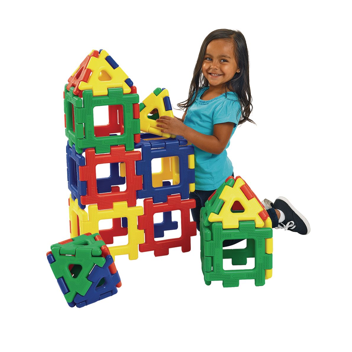 Giant Polydron Building Set - 40 Pieces