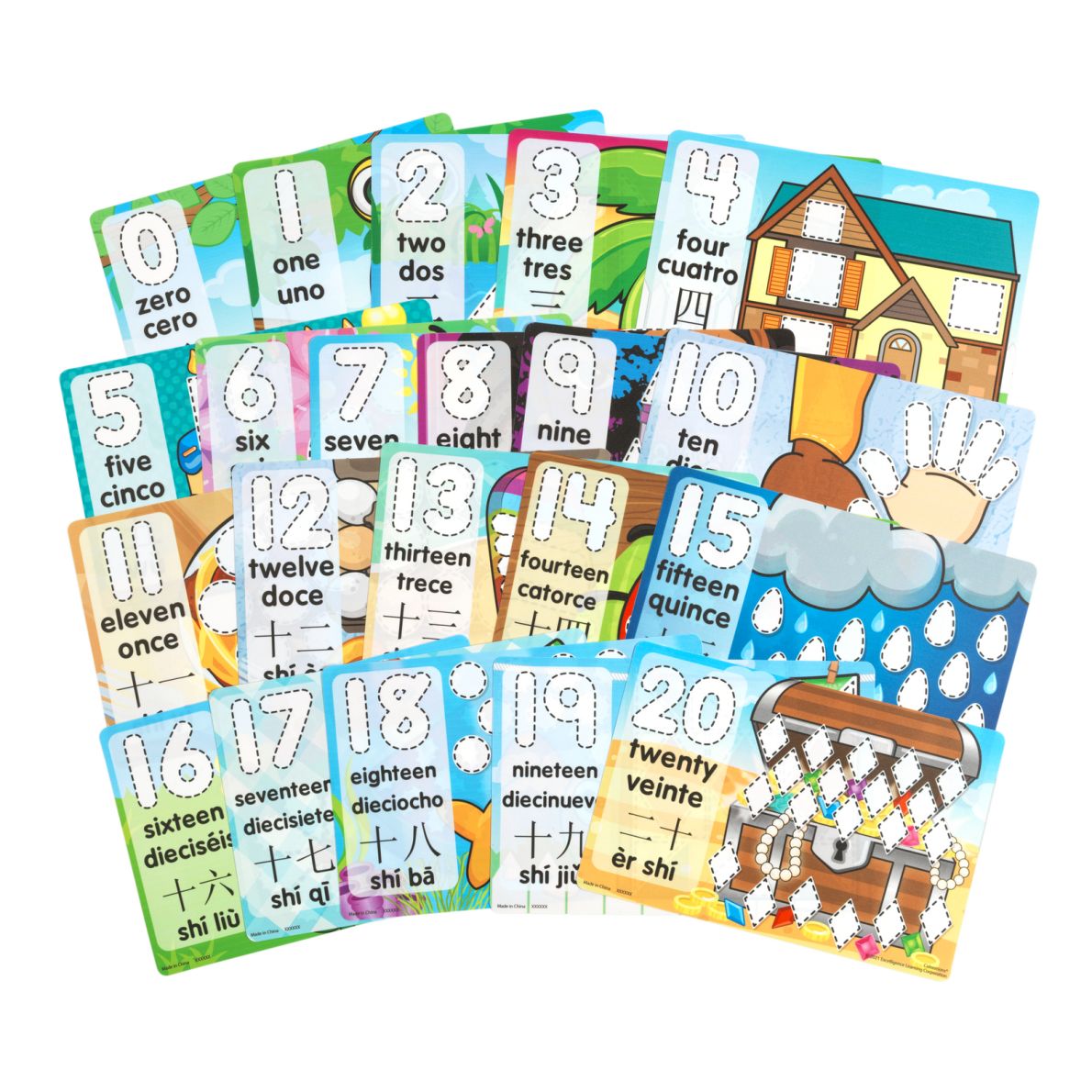 Colorations® Numbers Modeling Mats - 21 Mats