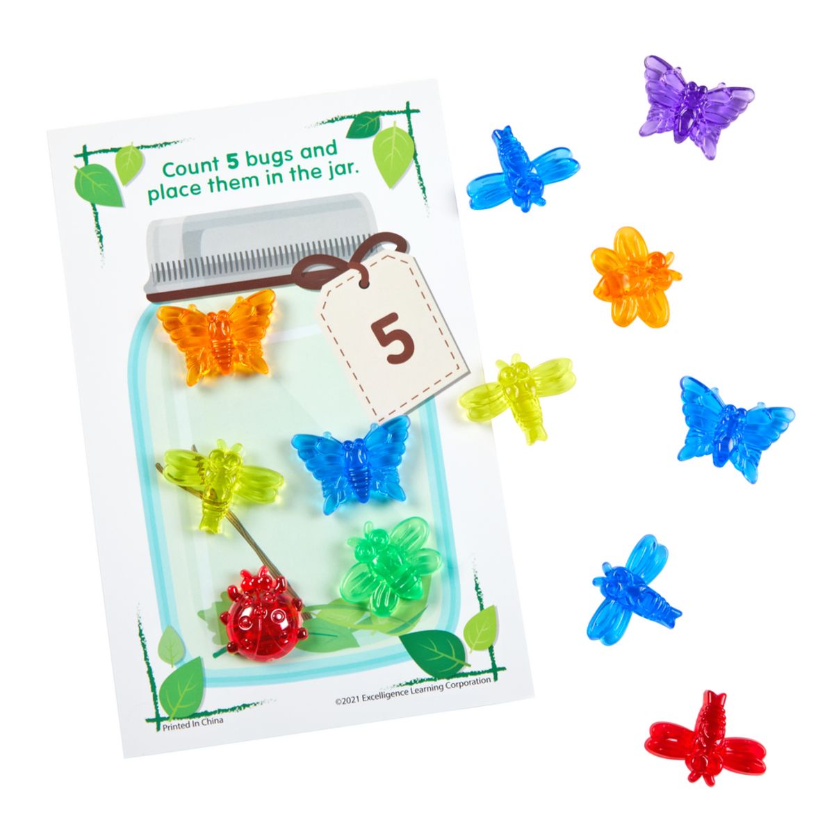 Excellerations® Buggy about Math Activity Kit - 96 pcs 24 cards