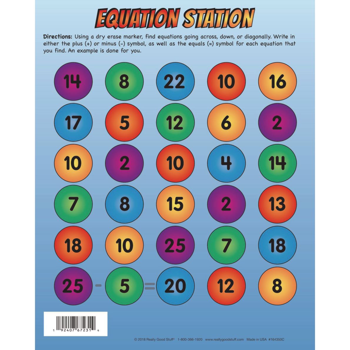 Really Good Stuff® Equation Station and Purchasing Presents Fun Dry