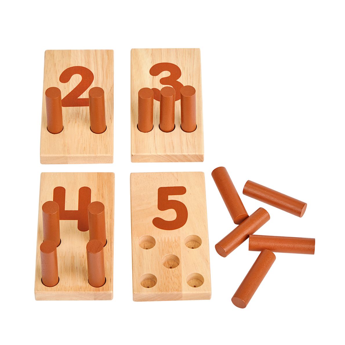 Excellerations® Peg Number Boards Natural