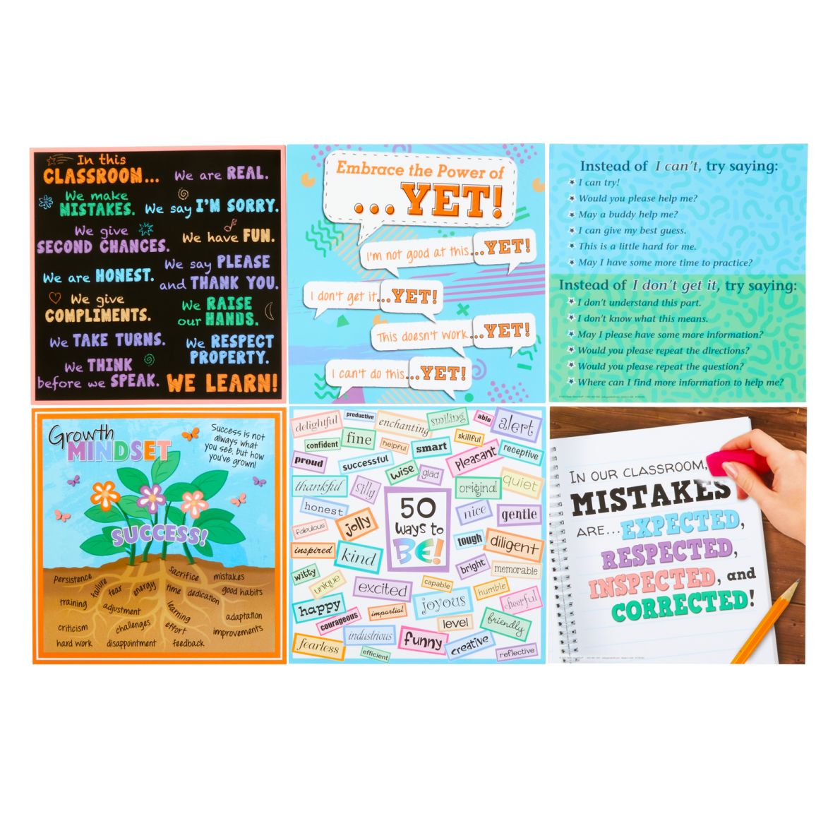 Really Good Stuff® Classroom Community Guidelines 12in1 Poster Set