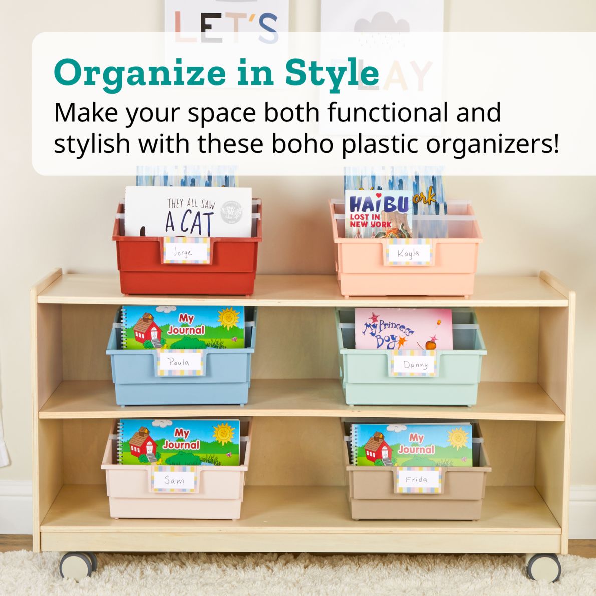 Really Good Stuff® Picture Book Classroom Library Bins™ With Dividers