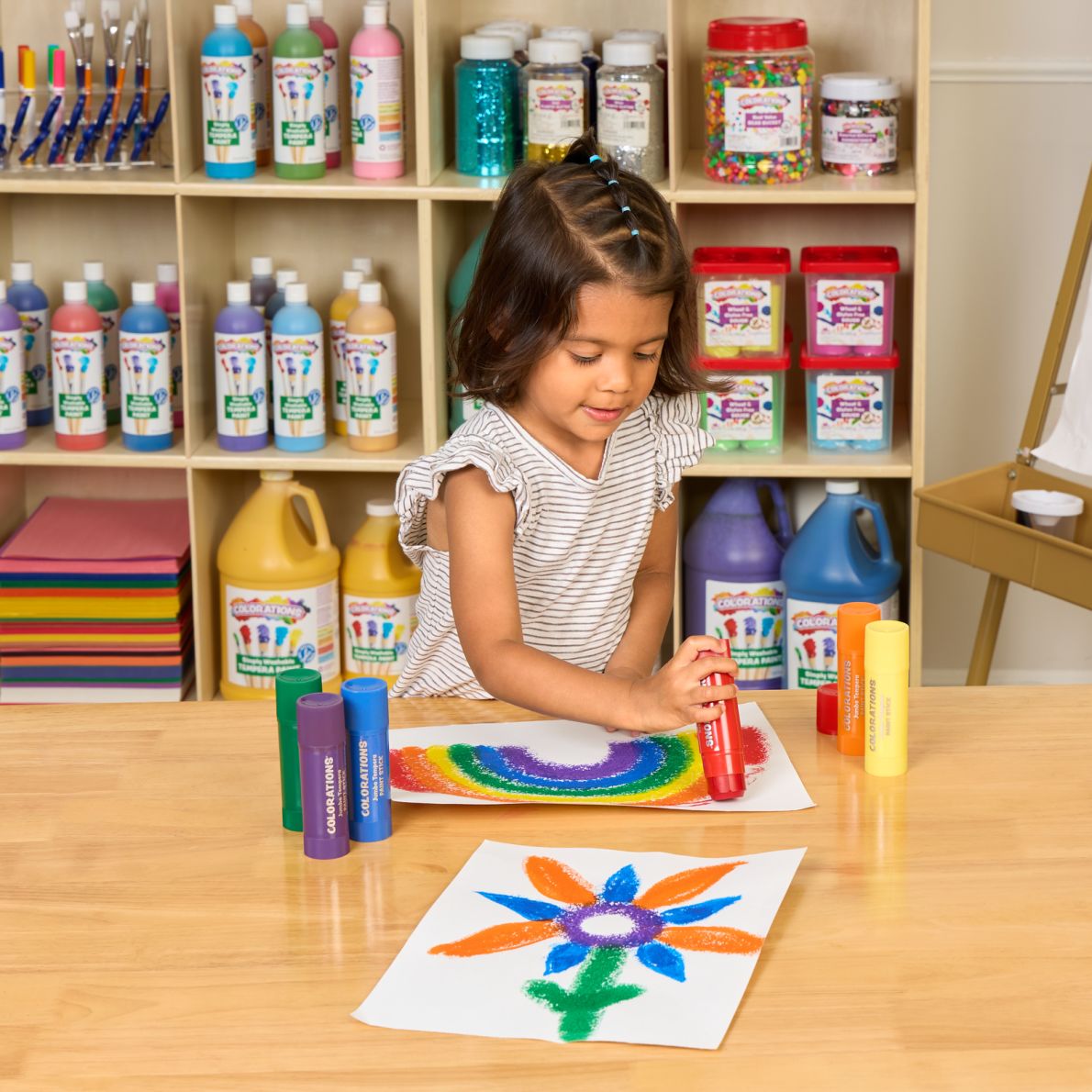 Colorations® Jumbo Tempera Paint Sticks 6 Colors