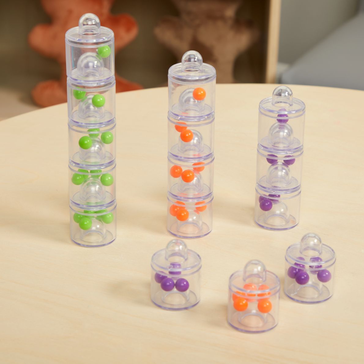 Excellerations® Translucent Counting Stackers - Set of 15