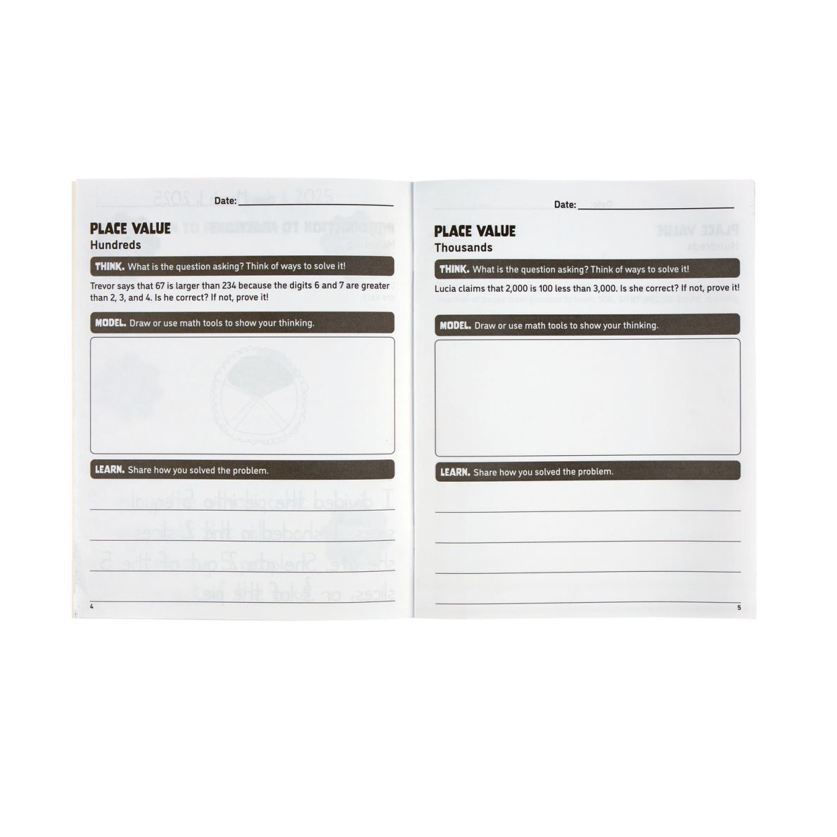 Think. Model. Learn.™ 2-3 Math Journals - Set of 12