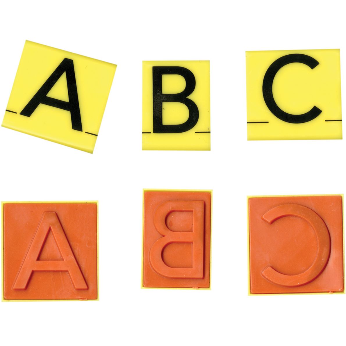 Jumbo Uppercase Alphabet Rubber Stamp Letters
