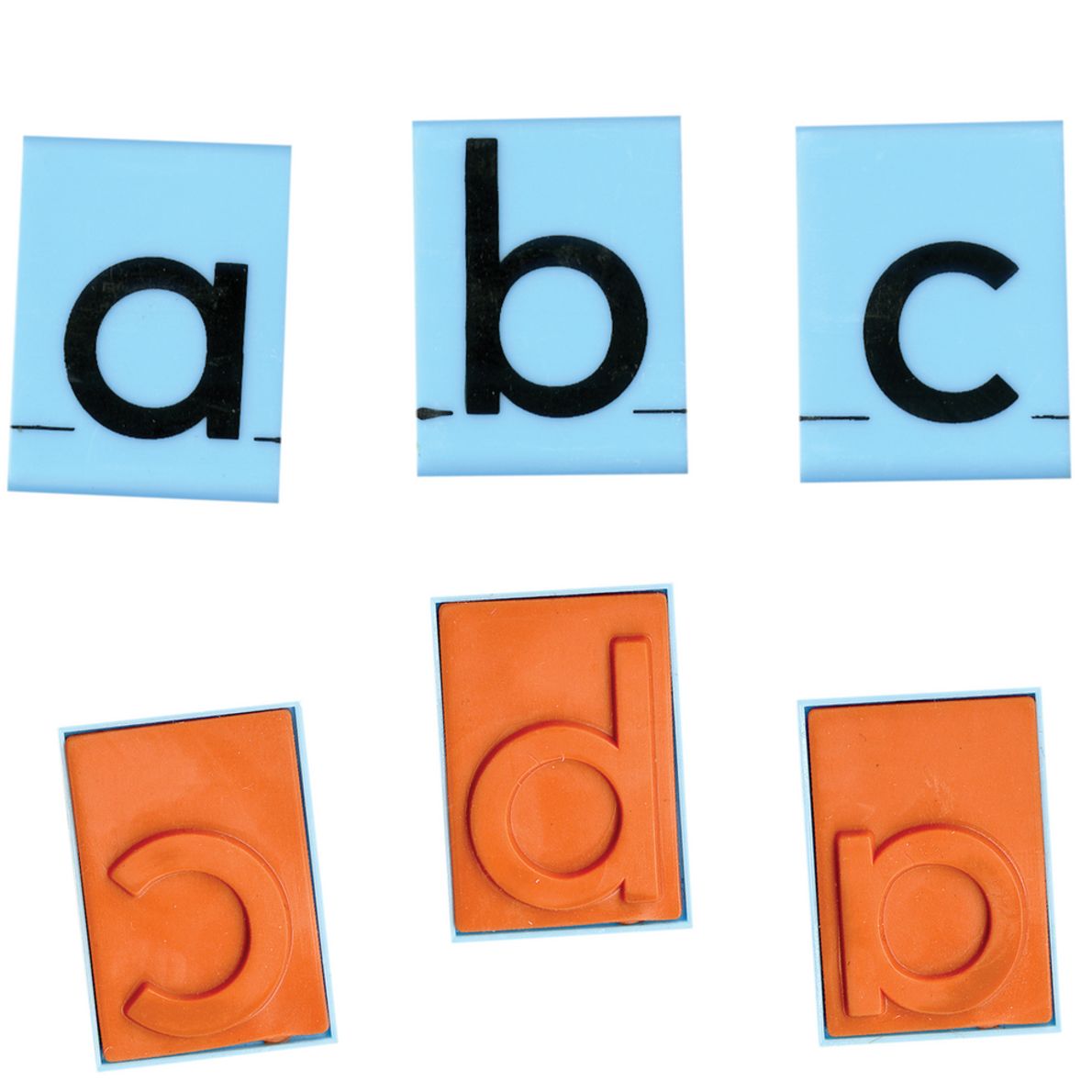 Jumbo Lowercase Alphabet Rubber Stamp Letters